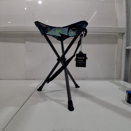 HURLEY FOLDABLE TRI-LEG STOOL - 14" X 16" - BLUE image 3