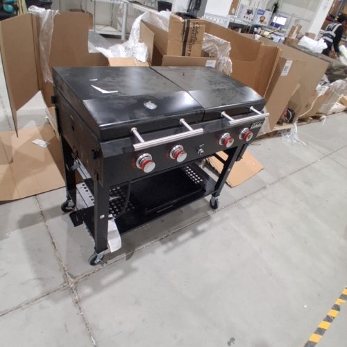 BPS DELUXE 4-BURNER EVENT GRILL AND GRIDDLE COMBO - 40" X 65" X 28" - BLACK (MODEL: GD410) image 4