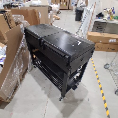 BPS DELUXE 4-BURNER EVENT GRILL AND GRIDDLE COMBO - 40" X 65" X 28" - BLACK (MODEL: GD410) image 7