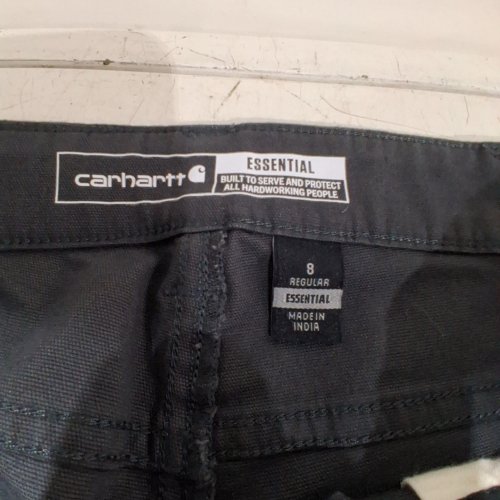 WOMENS CARHARTT ESSENTIAL WORK PANTS - 8 - GREY image 2