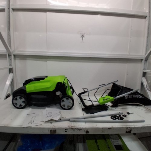 GREENWORKS CORDED LAWN MOWER - 14" PATH - GREEN (MODEL: LMA123) image 6