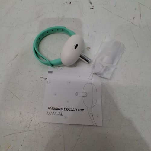ADJUSTABLE ANGLE TEASER LASER CAT COLLAR - GREEN/WHITE image 3