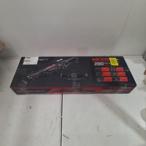 BARNETT WILDCAT CRX LIGHTWEIGHT TATICAL RECURVE CROSSBOW WITH RED/GREEN 3 DOT SCOPE, QUICK DETACH QUIVER & 2 HEADHUNTER BOLTS - 280 FPS - 66LBS - BLACK/RED (MODEL: BAR78232) image 7