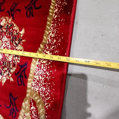 TRADITIONAL RUG RUNNER - 22" X 45" - RED/GOLD image 3
