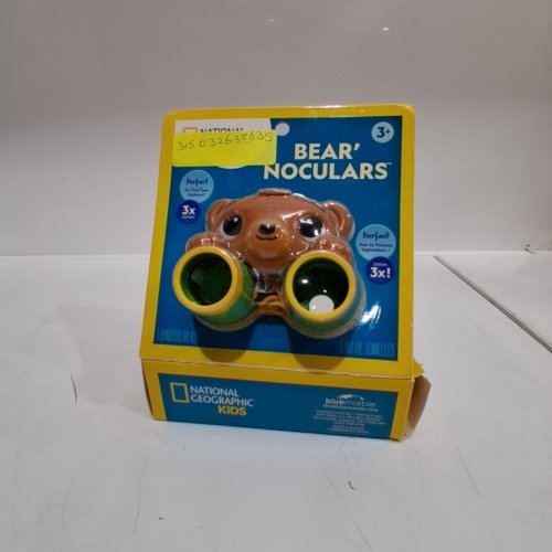 KID'S NATIONAL GEOGRAPHIC BEAR'NOCULARS/BINOCULARS - 3X ZOOM - BROWN / GREEN image 2