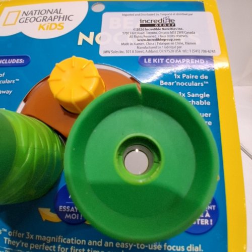 KID'S NATIONAL GEOGRAPHIC BEAR'NOCULARS/BINOCULARS - 3X ZOOM - BROWN / GREEN image 4