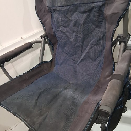 REDSWING OVERSIZED FOLDING CAMPING CHAIR - 330 LBS MAX - GREY/BLUE image 5