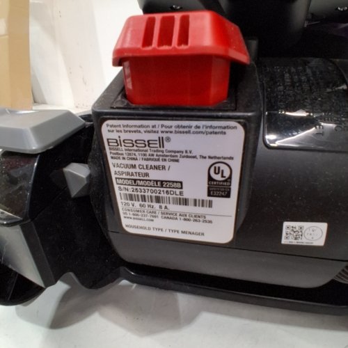BISSELL CLEANVIEW SWIVEL UPRIGHT MULTI-CYCLONIC VACUUM WITH AUTOMATIC CORD REWIND, WASHABLE FILTER - BLACK/PURPLE (MODEL: 2258B) image 3