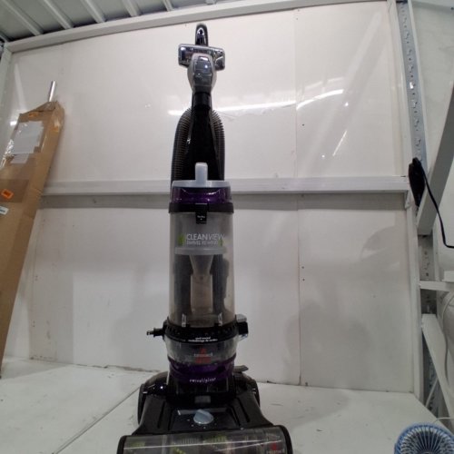 BISSELL CLEANVIEW SWIVEL UPRIGHT MULTI-CYCLONIC VACUUM WITH AUTOMATIC CORD REWIND, WASHABLE FILTER - BLACK/PURPLE (MODEL: 2258B) image 4