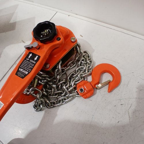 HEAVY DUTY MANUAL LEVER CHAIN HOIST WITH 360°ROTATING HOOKS - 10FT - 3-TON MAX - ORANGE (MODEL: HSH-3T-3M) image 4