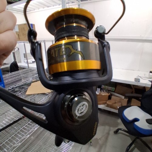 BPS OFFSHORE ANGLER FRIGATE SPINNER ROD AND REEL COMBO - MEDIUM LIGHT ACTION - LEFT/RIGHT HAND - 7FT - BLACK/GOLD (MODEL:FGB5071020) image 4