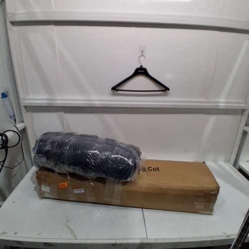 FOLABLE CAMPING COT WITH CARRYING BAG AND MATTRESS - SINGLE - BLACK image 6