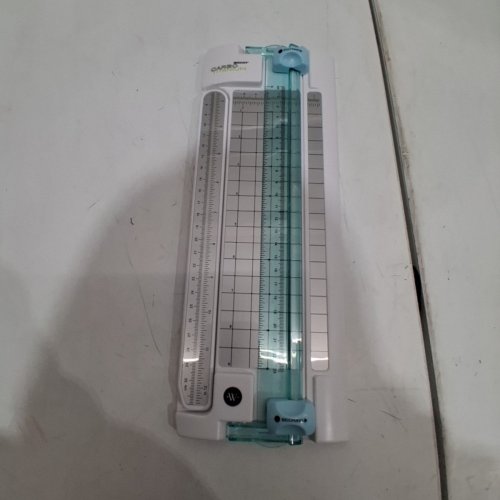 WESTCOTT CARBO TITANIUM NARROW BODY PAPER TRIMMER - 9" - WHITE/TEAL image 3