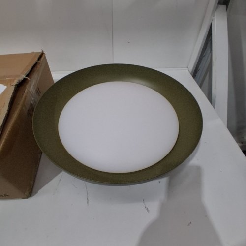 BISAMIYA DEIMMABLE SEMI FLUSH MOUNT LED CEILING LIGHT - 15.7" - DEEP GREEN image 2