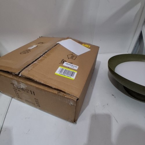 BISAMIYA DEIMMABLE SEMI FLUSH MOUNT LED CEILING LIGHT - 15.7" - DEEP GREEN image 4