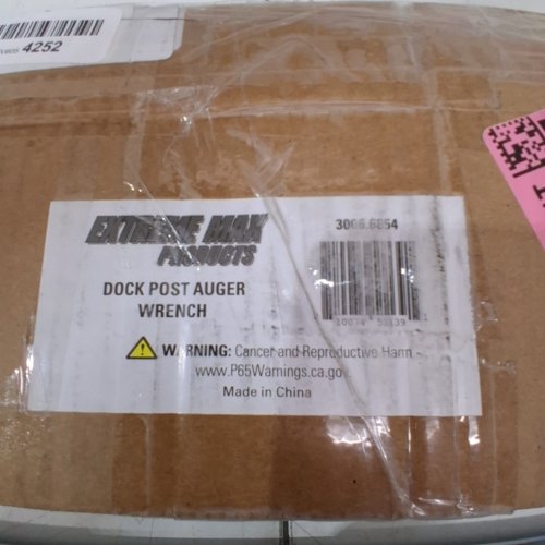 EXTREME MAX DOCK POST AUGER WRENCH FOR 1.5" DOCK POSTS - 30" - SILVER (MODEL: 3006.6854) image 2