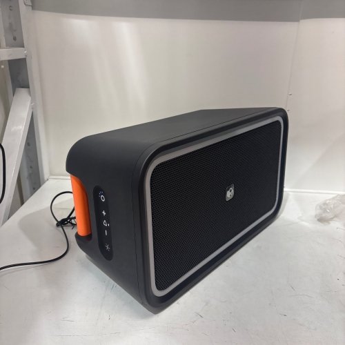 SKULLCANDY STOMP XL WIRELESS BLUETOOTH PARTY SPEAKER - INTEGRATED CARRY HANDLE​, IPX5 WATER RESISTANCE, 12-HOUR BATTERY LIFE - BLACK ORANGE (MODEL:2SKSK1851/4449801) image 3