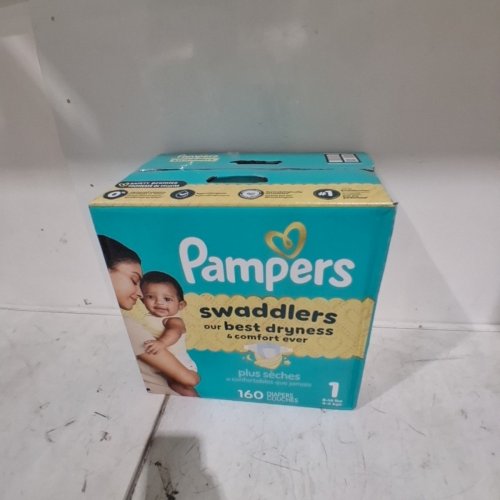 160PK PAMPERS SWADDLERS DIAPERS - SIZE 1 - 8-14LB image 4