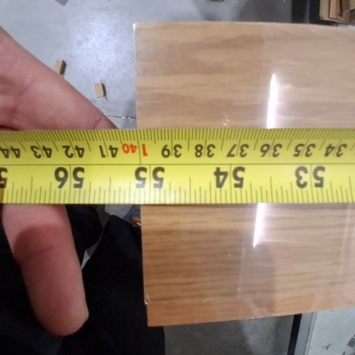 2PK FLOATING PICTURE LEDGE SHELF - 4" X 55" - OAK image 4