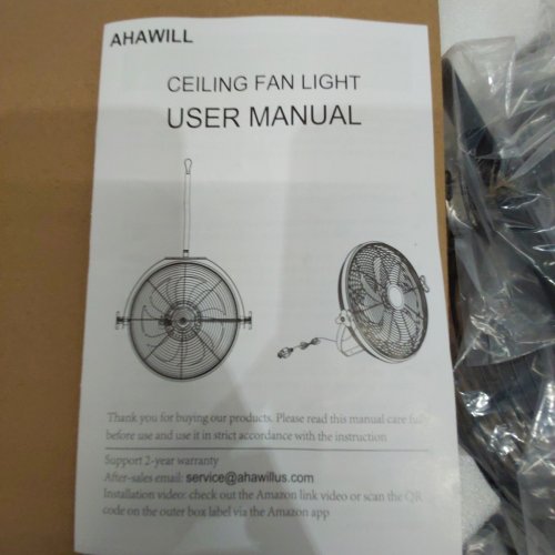 AHAWILL OUTDOOR LED ADJUSTABLE GAZEBO HANGING FAN WITH HOOK - 16" - 110V - BLACK (MODEL: JX246JX / 2046-OUTDOOR-FLOOR-CF-BLACK) image 3