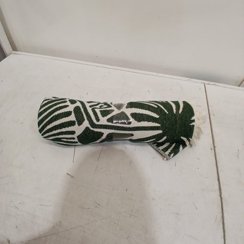 FOUTA MADE IN PORTUGAL BEACH TOWEL - 40" X 70" - GREEN/WHITE (MODEL: 1945889) image 3