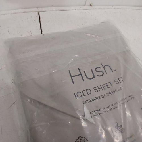 4PC HUSH ESSENTIALS BAMBOO COTTON COOLING SHEETS - QUEEN - GREY (MODEL: 9777016) image 6