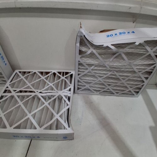 3PK MERV 8 PLEATED AIR FILTERS - 20" X 20" X 4" - WHITE image 4