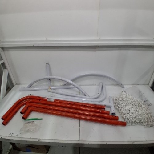 VEVOR HOCKEY GOAL NET - 72" X 48" - ORANGE/WHITE (CD-HG02-A) image 2