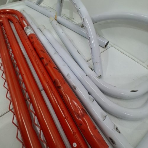 VEVOR HOCKEY GOAL NET - 72" X 48" - ORANGE/WHITE (CD-HG02-A) image 3
