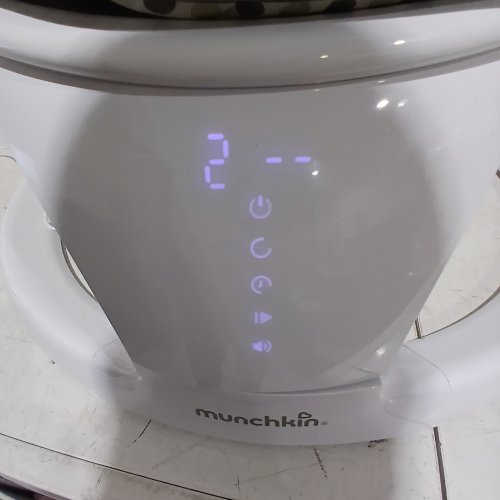 MUNCHKIN BLUETOOTH ENABLED LIGHTWEIGHT BABY SWING WITH NATURAL SWAY IN 5 RANGES OF MOTION AND REMOTE - WHITE/GREY - (MODEL: 21330) image 2