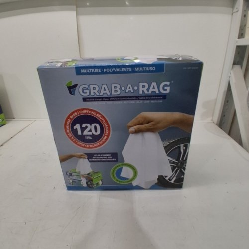 120PK GRAB-A-RAG WASHABLE MICROFIBRE RAGS - WHITE image 2