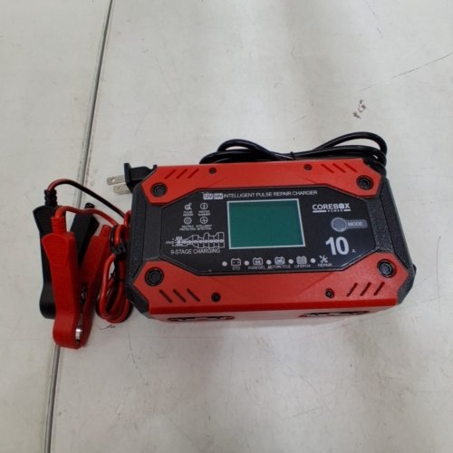 COREBOX POWER 7-STAGE INTELLIGENT BATTERY CHARGER AND MAINTAINER - 12V 10A & 24V 5A - RED (MODEL: H-10CD) image 3