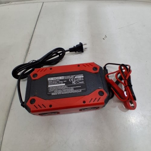 COREBOX POWER 7-STAGE INTELLIGENT BATTERY CHARGER AND MAINTAINER - 12V 10A & 24V 5A - RED (MODEL: H-10CD) image 4