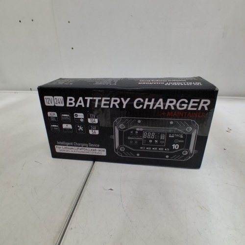 COREBOX POWER 7-STAGE INTELLIGENT BATTERY CHARGER AND MAINTAINER - 12V 10A & 24V 5A - RED (MODEL: H-10CD) image 7