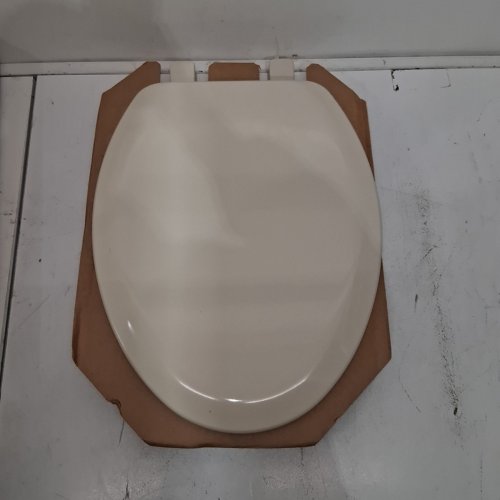 MAYFAIR CAMERON TOILET SEAT WILL NEVER LOOSEN AND EASILY REMOVE, ELONGATED, DURABLE ENAMELED WOOD - BONE (1841EC 006) image 3