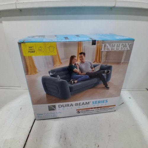 INTEX PULL-OUT INFLATABLE BED SERIES COUCH W/ QUEEN SIZE PULL OUT BED 90" X 91" X 26" (MODEL:66552EP) image 5