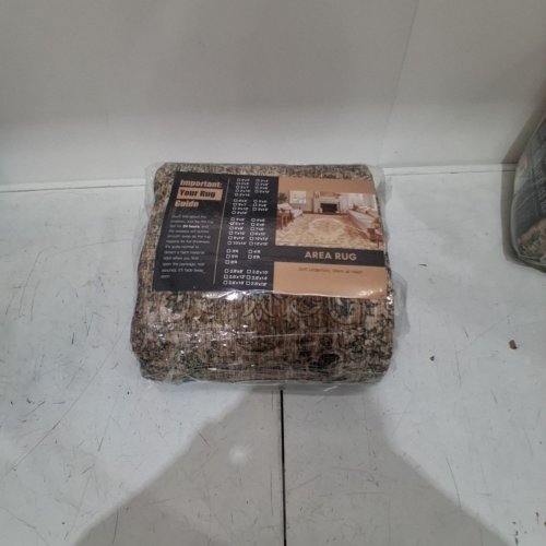 BERTHMEER WASHABLE NON-SLIP AREA RUG - 5FT X 7FT - BROWN image 2