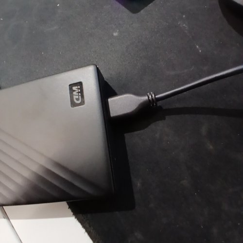 WD 2TB MY PASSPORT PORTABLE EXTERNAL HARD DRIVE, BLACK image 2