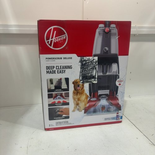 HOOVER POWERSCRUB DELUXE UPRIGHT CARPET CLEANER WITH SPIN SCRUB, MULTI‑DIRECTIONAL BRUSHES, DUAL‑TANK SYSTEM, HEAT FORCE RAPID‑DRY, AND AUTOMATIC DETERGENT MIXING - 20 FT CORD - RED/BLACK (MODEL: FH50150VCD) image 6