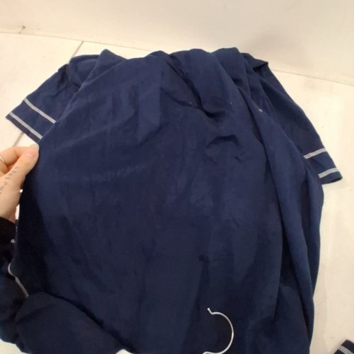 WOMEN'S LONG SLEEVE ZIPPER ROBE LOUNGEWEAR - EXTRA LARGE - BLUE image 4