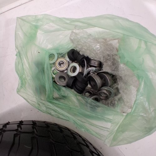 2PK AR-PRO FLAT FREE TIRE AND WHEEL FOR SOLID LAWN MOWER - 16X6.50-8 WITH 3"-4.3" CENTERED HUB & 3/4" BUSHINGS - BLACK image 3