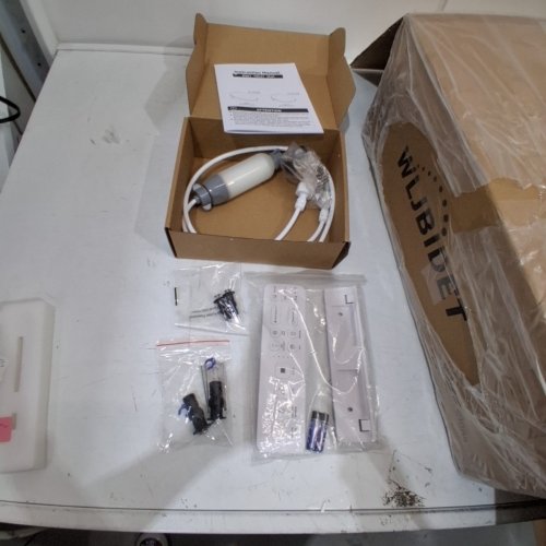 WLJBIDET ELONGATED SMART BIDET TOILET SEAT WITH HEAT/DRYER & NIGHTLIGHT - 18.5" - WHITE - (MODEL: WLJ-O80KL ) image 4