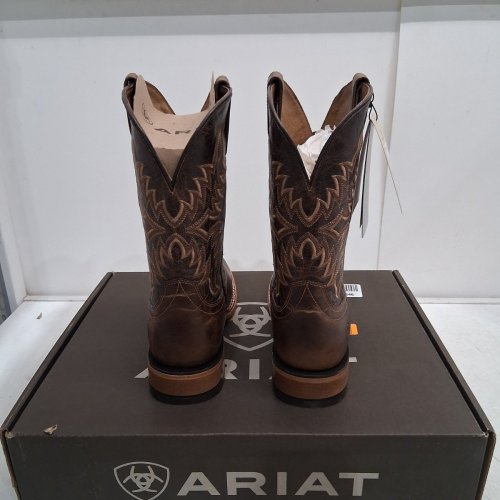 MEN'S ARIAT POINT RYDER WESTERN BOOT - SIZE 10 EE - DRY CREEK TAN (STYLE: 10042471) image 3