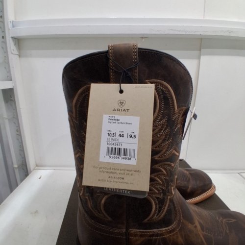 MEN'S ARIAT POINT RYDER WESTERN BOOT - SIZE 10 EE - DRY CREEK TAN (STYLE: 10042471) image 5