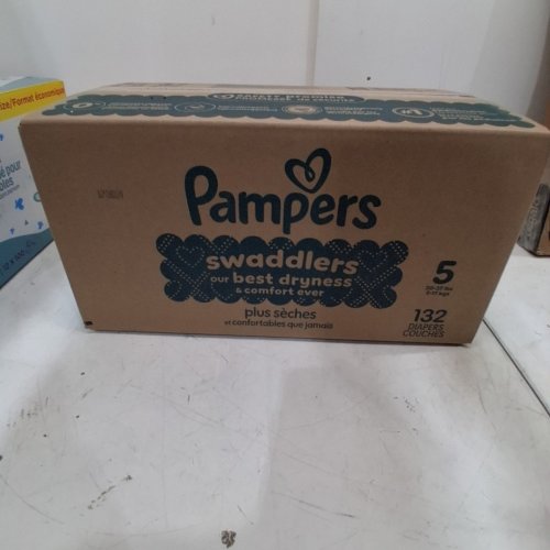 132PK PAMPERS SWADDLERS DISPOSABLE DIAPERS - SIZE 5 image 3