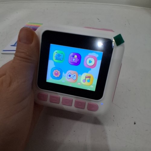KIDS BEGALLY INSTANT PRINT CAMERA WITH 32GB CARD - PINK/WHITE image 2