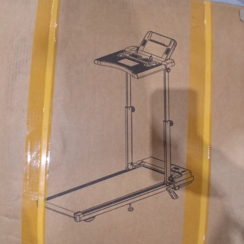 HEIGHT ADJUSTABLE MINI WALKING PAD TREADMILL WITH HANDLE BAR AND TRAY - 8MPH MAX - BLACK image 2