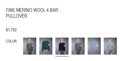 MEN'S THOM BROWNE CLASSIC 4-BAR MERINO WOOL CREWNECK PULLOVER - 2 - NAVY (STYLE: MK0002A-Y1014-415-2) image 2