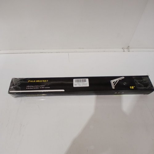 2PK HEAVY DUTY WALL MOUNT FOLDING BRACKET - 18" - STAINLESS STEEL image 5