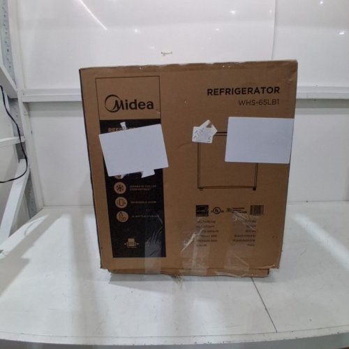 MIDEA COMPACT SINGLE-DOOR MINI REFRIGERATOR - BLACK (MODEL: WHS-65LB1) image 6